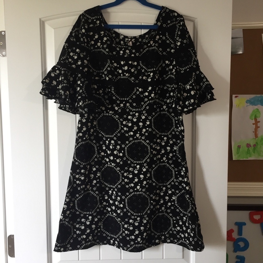 Free People floral mini dress